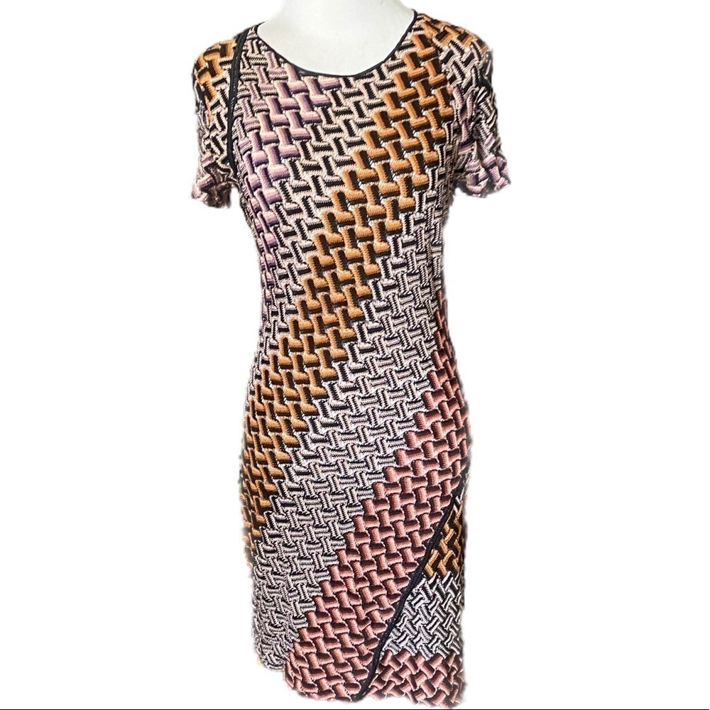 MISSONI MID-LENGTH ZIGZAG DRESS - MULTICOLOUR